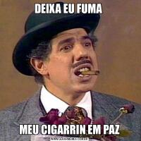 DEIXA EU FUMA MEU CIGARRIN EM PAZ