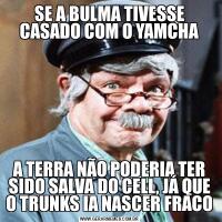 SE A BULMA TIVESSE CASADO COM O YAMCHAA TERRA NÃO PODERIA TER SIDO SALVA DO CELL, JÁ QUE O TRUNKS IA NASCER FRACO