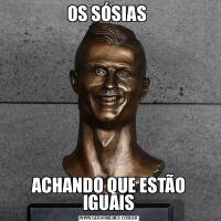 OS SÓSIAS ACHANDO QUE ESTÃO IGUAIS