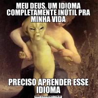MEU DEUS, UM IDIOMA COMPLETAMENTE INÚTIL PRA MINHA VIDAPRECISO APRENDER ESSE IDIOMA