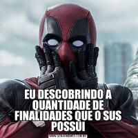 EU DESCOBRINDO A QUANTIDADE DE FINALIDADES QUE O SUS POSSUI