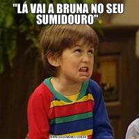 "LÁ VAI A BRUNA NO SEU SUMIDOURO" 