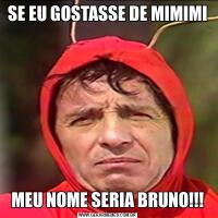 SE EU GOSTASSE DE MIMIMIMEU NOME SERIA BRUNO!!!