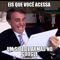 EIS QUE VOCÊ ACESSA UM SITE DE ARMAS NO GOOGLE
