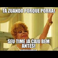 TÁ ZUANDO PORQUE PORRA!SEU TIME JÁ CAIU BEM ANTES!