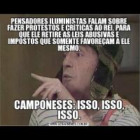 PENSADORES ILUMINISTAS FALAM SOBRE FAZER PROTESTOS E CRÍTICAS AO REI, PARA QUE ELE RETIRE AS LEIS ABUSIVAS E IMPOSTOS QUE SOMENTE FAVOREÇAM A ELE MESMO.CAMPONESES: ISSO, ISSO, ISSO.