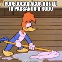 PODE JOGAR ÁGUA QUE EU TÔ PASSANDO O RODO