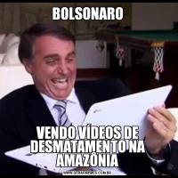 BOLSONAROVENDO VÍDEOS DE DESMATAMENTO NA AMAZÔNIA