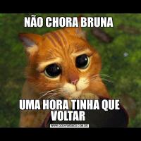 NÃO CHORA BRUNA UMA HORA TINHA QUE VOLTAR 
