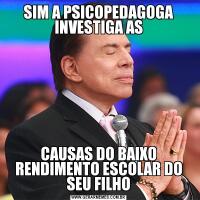 SIM A PSICOPEDAGOGA INVESTIGA ASCAUSAS DO BAIXO RENDIMENTO ESCOLAR DO SEU FILHO