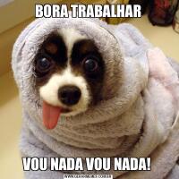BORA TRABALHARVOU NADA VOU NADA! 