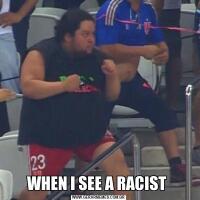 WHEN I SEE A RACIST 