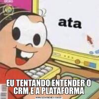 EU TENTANDO ENTENDER O CRM E A PLATAFORMA