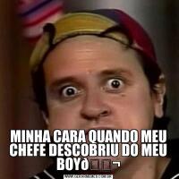 MINHA CARA QUANDO MEU CHEFE DESCOBRIU DO MEU BOY