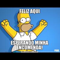 FELIZ AQUIESPERANDO MINHA ENCOMENDA!