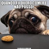 QUANDO EU QUERO COMER E NÃO POSSO!