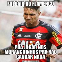 FUI SAIR DO FLAMENGOPRA JOGAR NOS MORANGUINHOS PRA NÃO GANHAR NADA