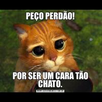 PEÇO PERDÃO!POR SER UM CARA TÃO CHATO.