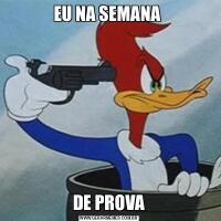 EU NA SEMANA DE PROVA