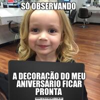 SÓ OBSERVANDO A DECORAÇÃO DO MEU ANIVERSÁRIO FICAR PRONTA 