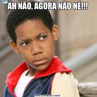 AH NÃO, AGORA NÃO NÉ!!!