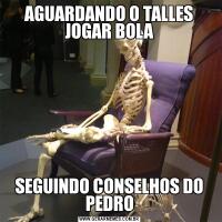 AGUARDANDO O TALLES JOGAR BOLASEGUINDO CONSELHOS DO PEDRO