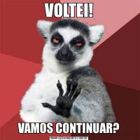 VOLTEI!VAMOS CONTINUAR?