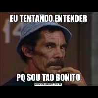 EU TENTANDO ENTENDERPQ SOU TAO BONITO
