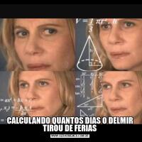 CALCULANDO QUANTOS DIAS O DELMIR TIROU DE FERIAS