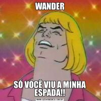 WANDERSÓ VOCÊ VIU A MINHA ESPADA!!