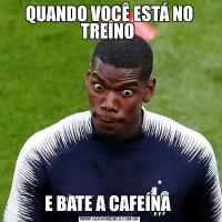 QUANDO VOCÊ ESTÁ NO TREINO E BATE A CAFEÍNA 