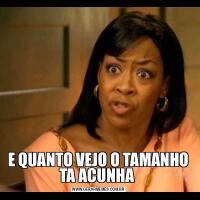 E QUANTO VEJO O TAMANHO TA ACUNHA 
