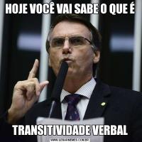 HOJE VOCÊ VAI SABE O QUE ÉTRANSITIVIDADE VERBAL