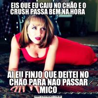 EIS QUE EU CAIU NO CHÃO E O CRUSH PASSA BEM NA HORA AI EU FINJO QUE DEITEI NO CHÃO PARA NAO PASSAR MICO
