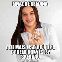 FINAL DE SEMANA E EU MAIS LISO DO QUE O CABELO DO WESLEY SAFADÃO