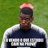 EU VENDO O QUE ESTUDEI CAIR NA PROVA 
