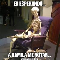 EU ESPERANDO...A KAMILA ME NOTAR...