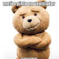 meti o pinto no ventilador