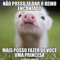 NÃO POSSO TE DAR O REINO ENCANTADOMAIS POSSO FAZER DE VOCÊ UMA PRINCESA