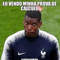 EU VENDO MINHA PROVA DE CÁLCULO