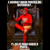 E AGORA? QUEM PODERÁ ME DEFENDER?  1% DE FÉ PARA SUBIR O PINTO....