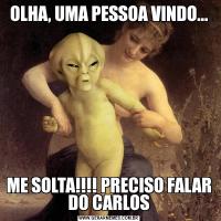 OLHA, UMA PESSOA VINDO...ME SOLTA!!!! PRECISO FALAR DO CARLOS