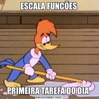 ESCALA FUNCÕESPRIMEIRA TAREFA DO DIA 