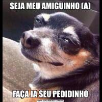 SEJA MEU AMIGUINHO (A)FAÇA JA SEU PEDIDINHO