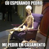 EU ESPERANDO PEDRO ME PEDIR EM CASAMENTO 