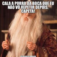 CALA A PORRA DA BOCA QUE EU NÃO VÔ REPETIR DEPOIS, CAPETA!