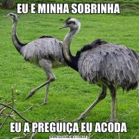 EU E MINHA SOBRINHAEU A PREGUIÇA EU ACODA