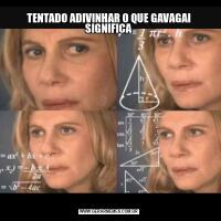 TENTADO ADIVINHAR O QUE GAVAGAI SIGNIFICA