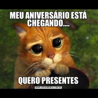 MEU ANIVERSÁRIO ESTÁ CHEGANDO....QUERO PRESENTES
