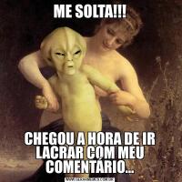 ME SOLTA!!!CHEGOU A HORA DE IR LACRAR COM MEU COMENTÁRIO…